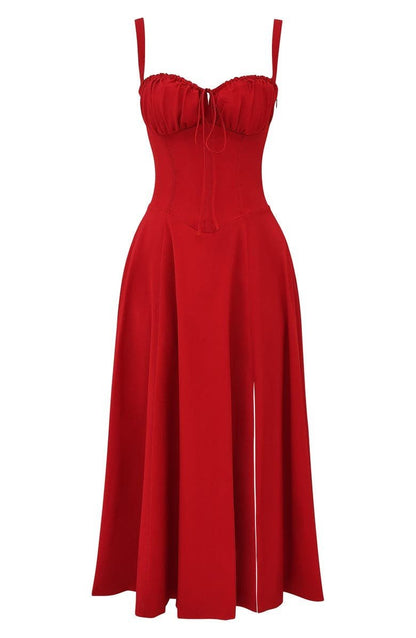 Rosalind | Women’s Elegant Corset Midi Dress