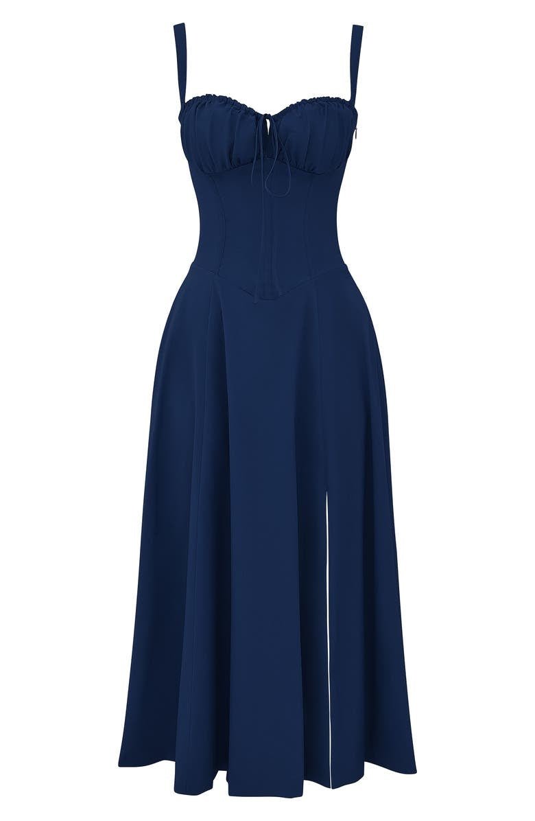 Rosalind | Women’s Elegant Corset Midi Dress