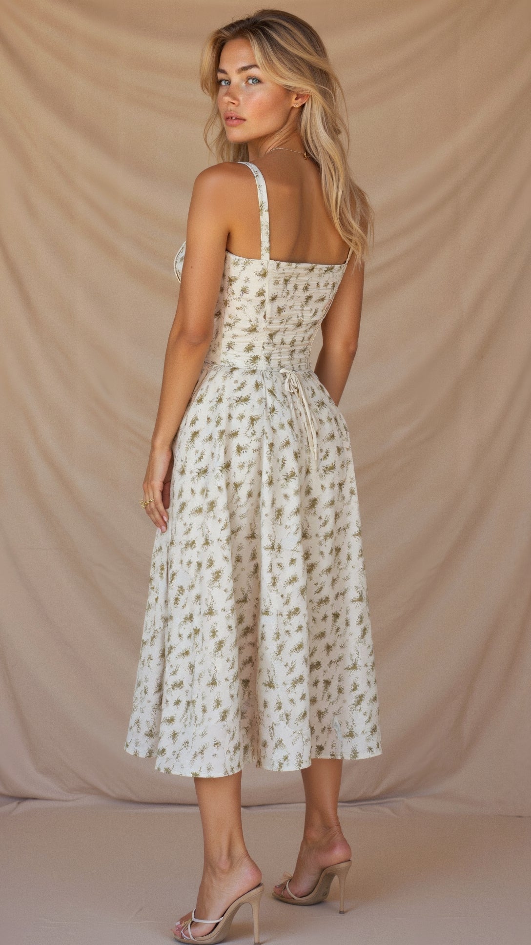 Rosalind | Women’s Elegant Corset Midi Dress