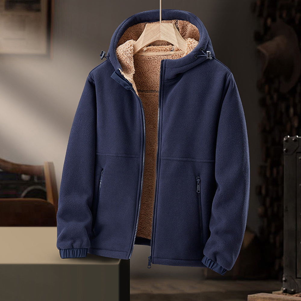 Halverton | Men’s Fleece-Lined Winter Jacket with Hood