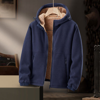 Halverton | Men’s Fleece-Lined Winter Jacket with Hood
