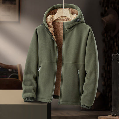 Halverton | Men’s Fleece-Lined Winter Jacket with Hood