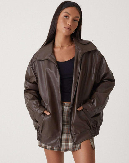 Marrowe | Women’s Relaxed Leather Jacket