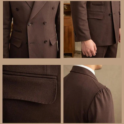 Montreux | Men’s Double-Breasted Two-Piece Suit with Peak Lapel